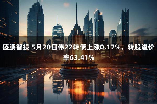 盛鹏智投 5月20日伟22转债上涨0.17%，转股溢价率63.41%
